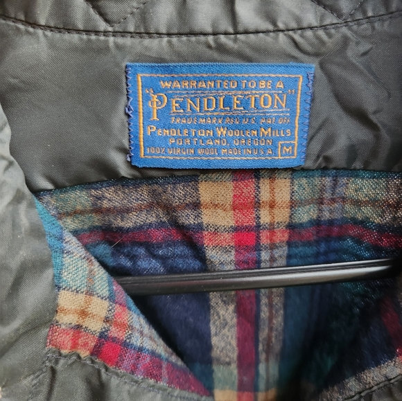 Pendleton Vintage 1960s Wool Flannel Button Down Size Medium - Picture 6 of 10